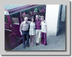 At the top of the Corcovado Rack Railway with Sue Fielding, John Dalloway & Frances Lightfoot 